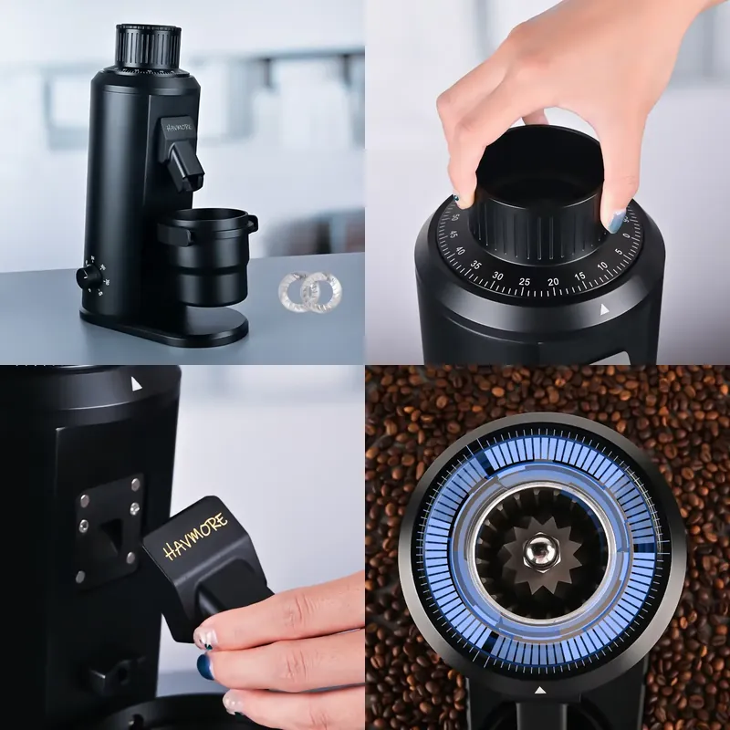 Coffee Grinder Burr Flat - Moulin à café automatique HAVMORE en